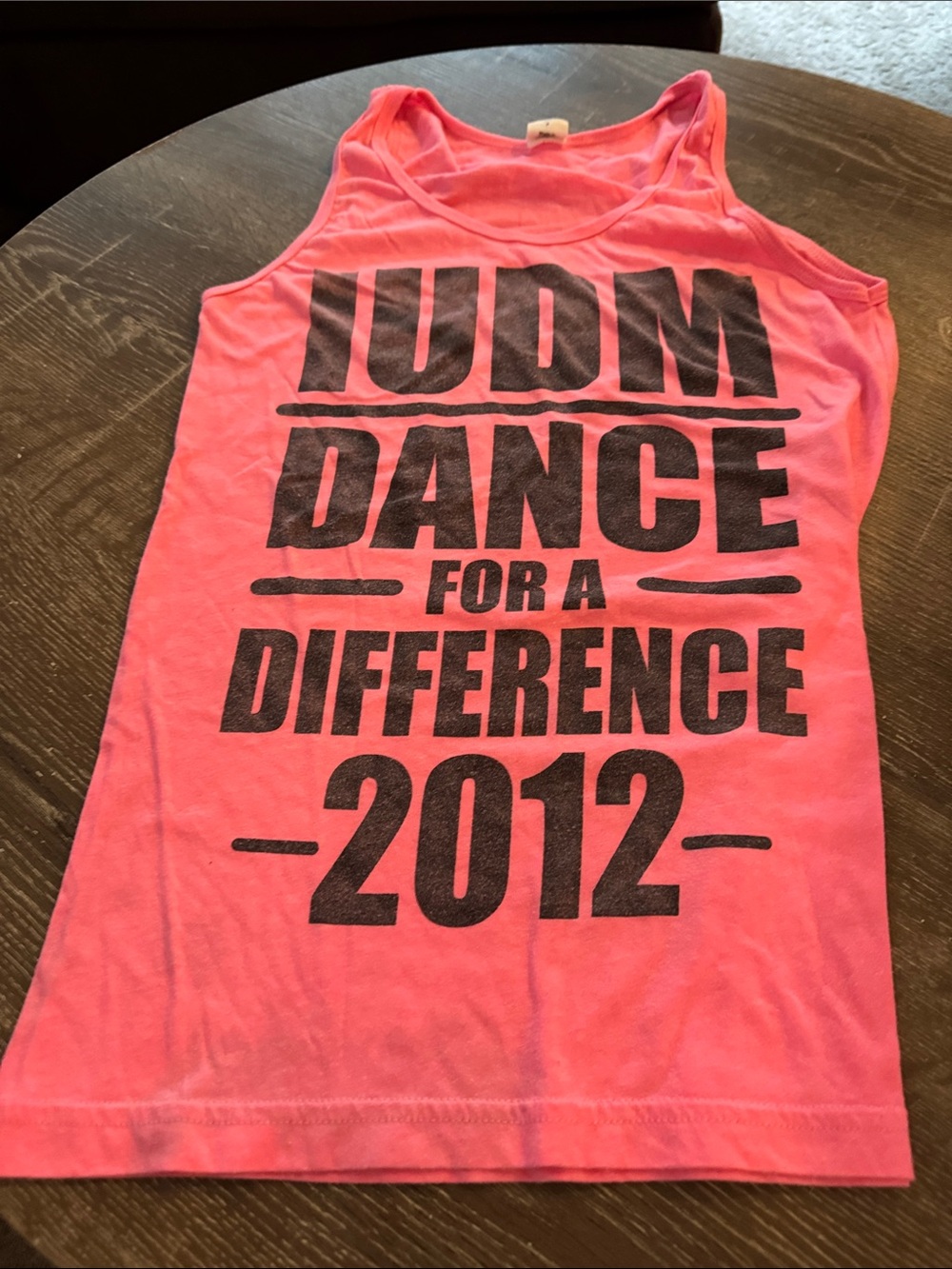 American Apparel Pink Girls Graphic Tank Top - Black Print
